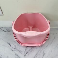 【世田谷手渡し限定】足湯　パステルピンク　フットバス　ネイルフットバスの画像
