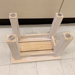 踏み台 木製物置台の画像