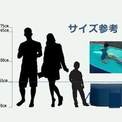 プール 家庭用 おりたたみプール 折り畳みプール 厚い フレームプール 空気入れ不要 子ども 子供用の画像