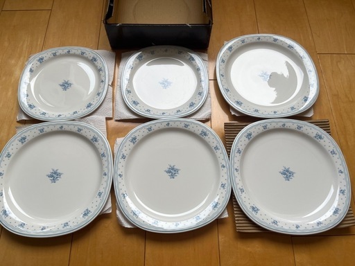 NORITAKE ノリタケ　バーサトーン７枚セット中皿２枚、大皿４枚、楕円１枚