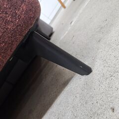 【リサイクルショップどりーむ天保山店】No.4092　カウチソファ　ソファベッド　ワインレッド　ゆったりくつろげます♪の画像