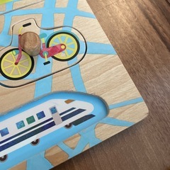 エドインター　木製ペグパズル　なかよしどうぶつ わくわくのりもの 知育玩具の画像