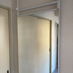 LOWYA 全身ミラー　突っ張り　薄型の画像