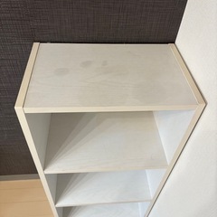 3段 カラーボックス 白の画像