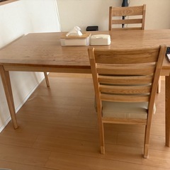 ダイニングテーブルセット（9/22〜9/25の間に取りに来ていただける方）の画像