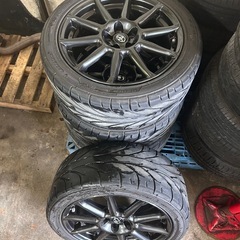 86 GTリミテッド　ブラックパッケージホイール　4本　タイヤ付きの画像