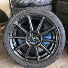 86 GTリミテッド　ブラックパッケージホイール　4本　タイヤ付きの画像
