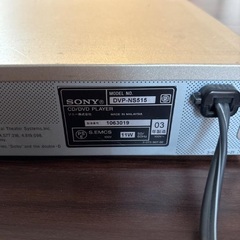 純正リモコン付属SONY DVDプレーヤー DVP-NS515　程度良好の画像