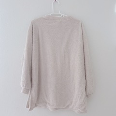 【取引成立】ボア生地 ホワイト 服 【Mサイズ】の画像