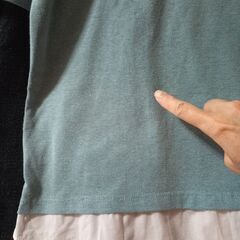襟に猫&星の刺繍♪飾りボタンも可愛い♪【襟付き 半袖Ｔシャツ】Ｌサイズ(女児160位)♪通学トップス・プルオーバー♪水色の画像