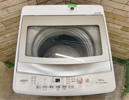 大阪送料無料★3か月保障付き★洗濯機★アクア★6kg★2023年★AQW-S6P★SS-162 大阪送料無料☆3か月保障付き☆洗濯機☆アクア☆6kg☆2023年☆AQW-S6P