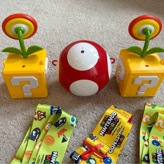 USJ ドリンクボトル　ファイヤーフラワー2個&スーパーキノコ1個セットの画像