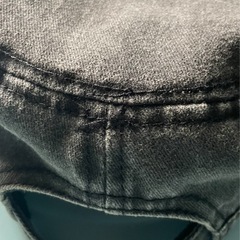 デニムワークキャップ黒色の画像