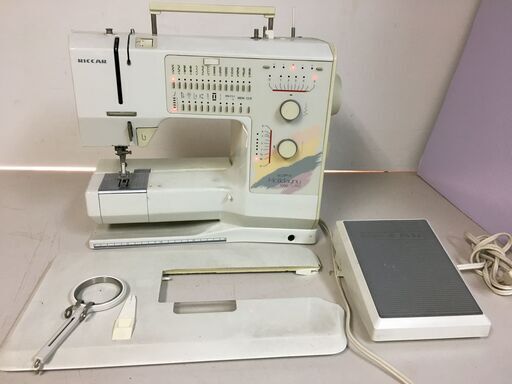 A4589 RICCAR リッカー ホリデーヌ 1090 ミシン コンピューターミシン フットコントローラー 現状品