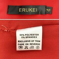 ERUKEI エルケイ デコルテ刺繍 タイトドレス レッド キャバドレスの画像
