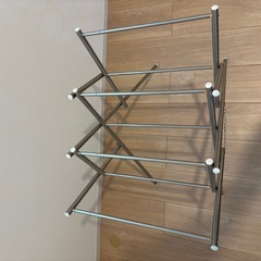 洗濯用品　物干し竿　折りたたみ式　アルミの画像