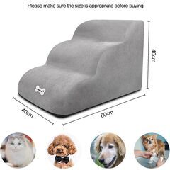 犬用階段 柔らかくて快適なペット用階段 洗えるジッパー付きカバー付き 登りやすい犬用スロープステップ ソファベッド用犬用スロープ 　転売OK　倒産品　まとめ売り　ネット商材　アマゾン引き上げ商品　メルカリ　副業の画像