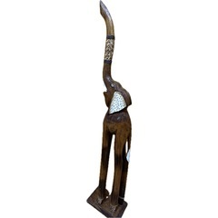 バリの手彫りの象Sの画像
