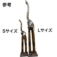 バリの手彫りの象Sの画像