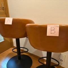 CH-1003 バーチェア（昇降式・回転式・合皮レザーの画像