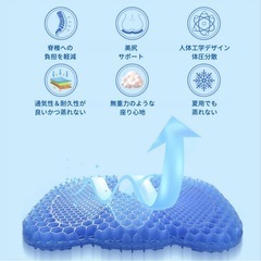 坐骨神経痛 腰痛 ジェルクッション 座布団  美尻の画像