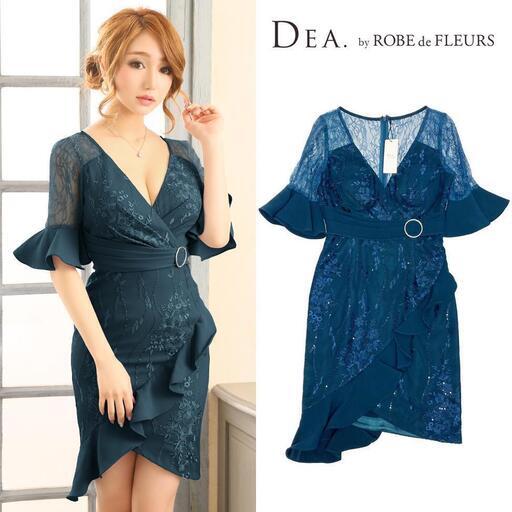 dea robe de fleurs ドレス S ネイビー シュガー sugarコラボ