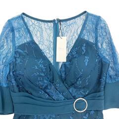 DEA. by ROBE de FLEURS ディアバイローブドフルール  スパンコール付き刺繍レース×フリルタイトミニドレス DE1873 キャバドレスの画像
