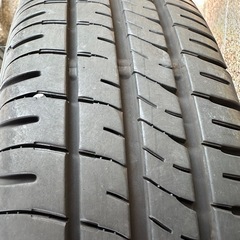 【取引中】【美品 バリ山】軽自動車用 社外品 14インチアルミホイール 2024年第22週製造分 DUNLOP ENASAVE EC204  155/65R14 75S バリ山タイヤ付き 4本セット 】MRワゴンからの取り外し 14X4 1/2J INSET 43 A-TECH  LIGHT WEIGHT  の画像