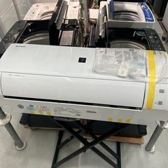 ※クリーニング待ち【シャープ/エアコン2.2K】【6〜9畳用】【取付可】★2024年製　６ヶ月保証付き【管理番号10909】横S-22-0825の画像