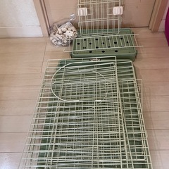 キャット　ケージ　二段式  猫　ペット　棚の画像