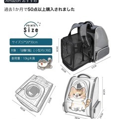 ペットキャリー　リュックの画像