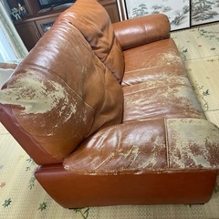 ソファ　レトロ　ヴィンテージ　DIY 2人掛けの画像