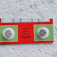 豆電池 ボタン型電池 AG4 377A CX177 LR626W の画像