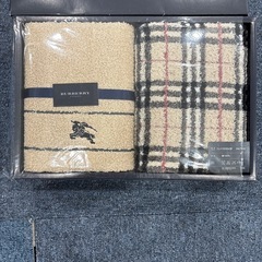 バーバリー　フェイスタオル　ノバチェック　ホース刺繍　の画像