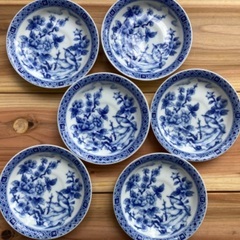日本製　レトロ　小皿　6枚セットの画像