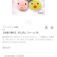 犬用ボール　おもちゃの画像