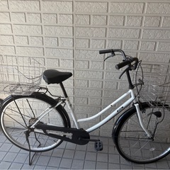 自転車 2台 ママチャリ ミニチャの画像