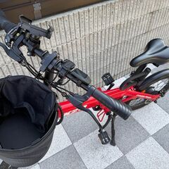 PYKES PEAK 電動アシスト自転車 X20（綺麗なレッド）の画像