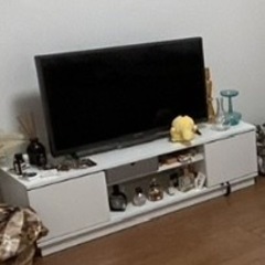 【11日まで】テレビボート　組み立て式　ホワイトの画像