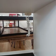★リユースのサカイつくば店★TK6462  レンジ台 ブラック H104×D43×W48 クリーニング済みの画像