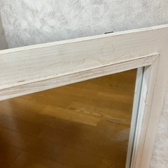【差し上げます】　額縁のついた鏡　ウォールミラーの画像
