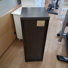 ★リユースのサカイつくば店★TK6464  電話台 ブラック H86×D31×W31 クリーニング済みの画像