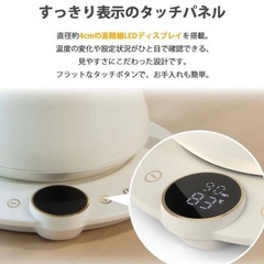 Epeios 電気ケトル コーヒー 0.9L  新品 ケトル ブラック 温度調節 珈琲ドリップ モダン エペイオス　PSE承認済みの画像