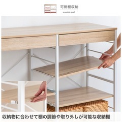 可動式キッチン棚の画像