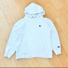 NEW ERA セットアップ パーカー150 パンツ130 白 ダンス　人気の画像