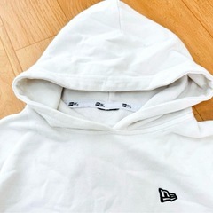 NEW ERA セットアップ パーカー150 パンツ130 白 ダンス　人気の画像