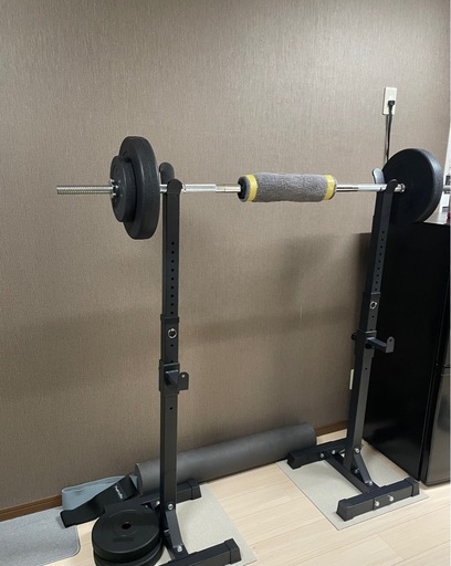 スクワット　ベンチプレス　バーベル　60kg ダンベル