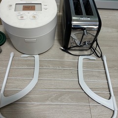 決まりました　炊飯器　トースター　引っ掛けラックなどの画像