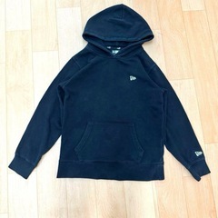 NEW ERA セットアップ パーカー150 パンツ130 黒 人気　ムラスポの画像