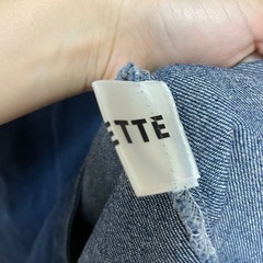 MINETTE デニム　レザー　ワンピースの画像